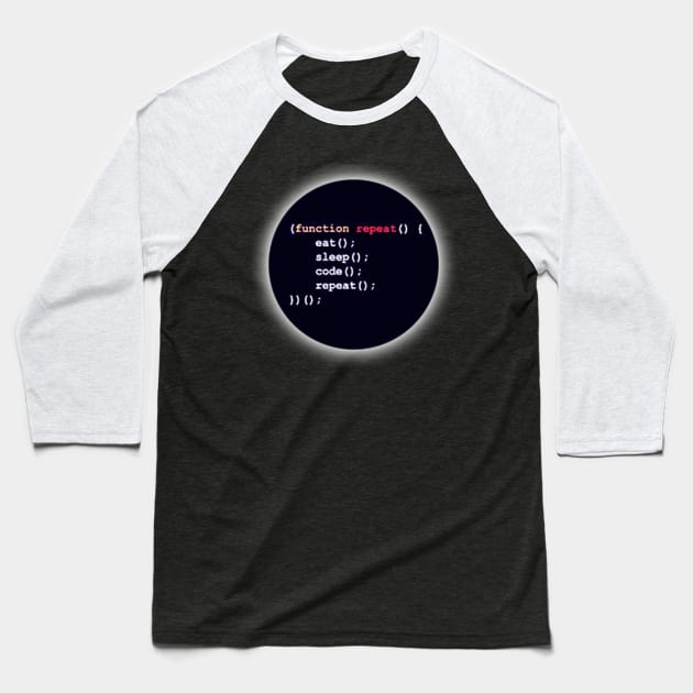 Life Coding Programming Baseball T-Shirt by Belbegra